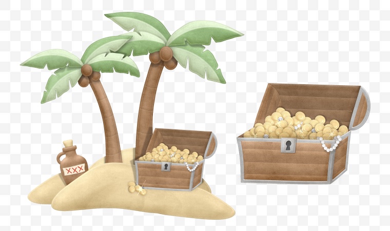 椰树 椰树素材 卡通椰树 树 椰树图片 椰树png 海滩椰树 夏季 夏天 