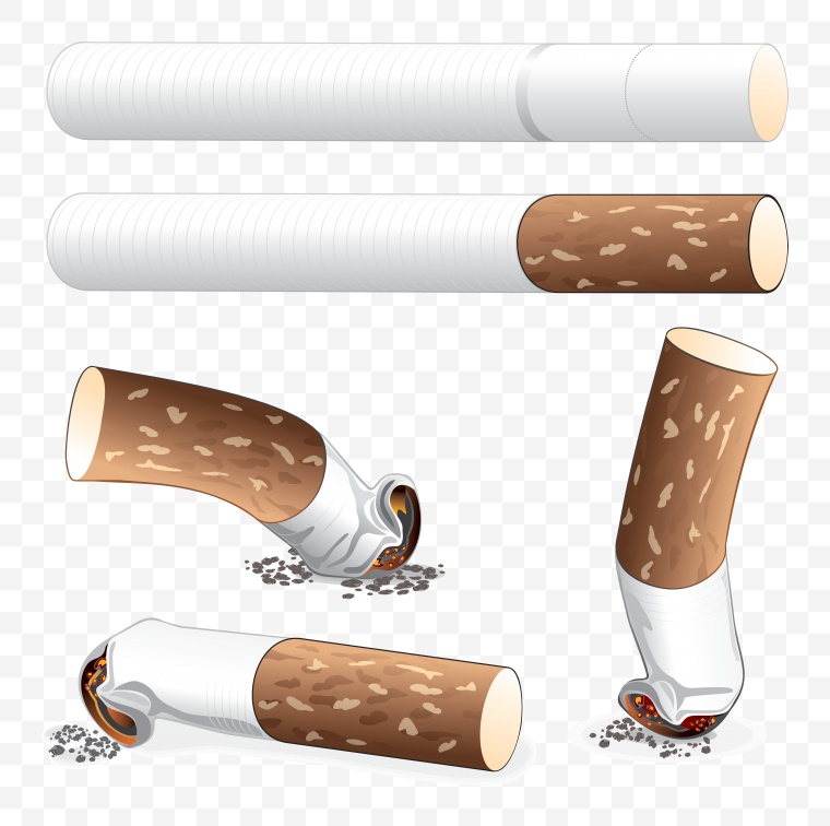 香烟 卷烟 戒烟 烟草 吸烟 点燃的香烟 燃烧的香烟 烟头 