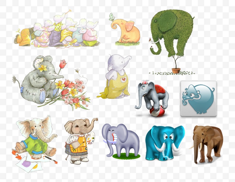 大象 动物 象 野生动物 卡通大象 卡通动物 