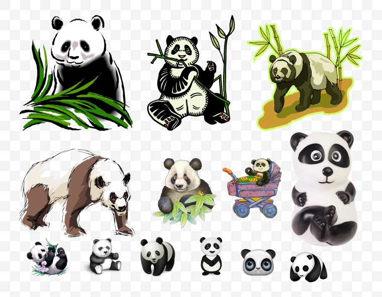 大熊猫 动物 熊猫 野生动物 卡通熊猫 卡通动物 