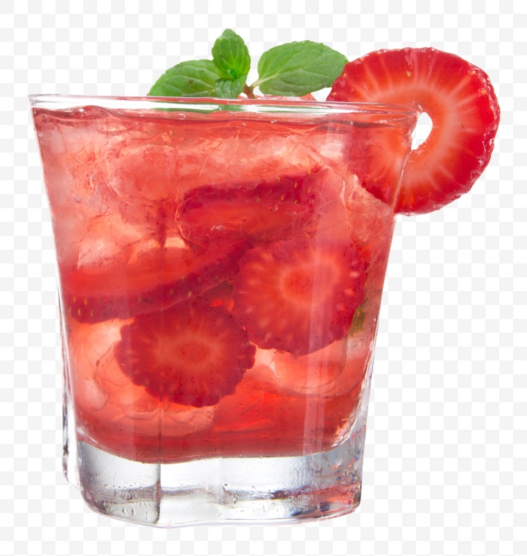 草莓 水果 果汁 