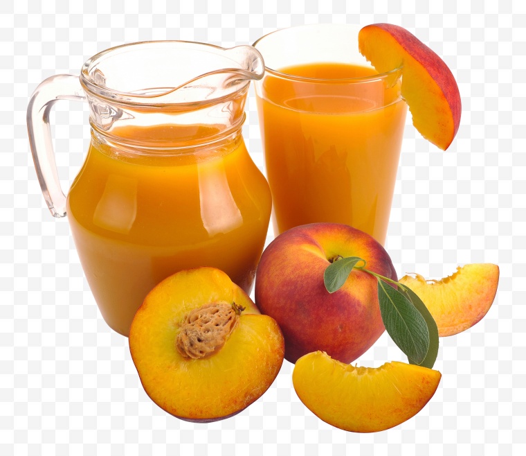 桃子 水果 果汁 
