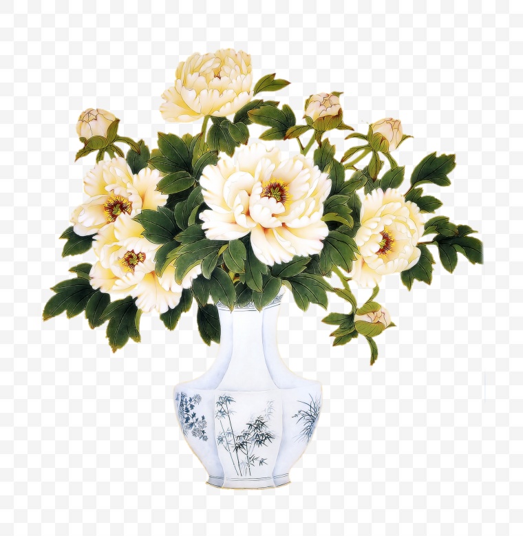 牡丹 花 花束 花瓶 