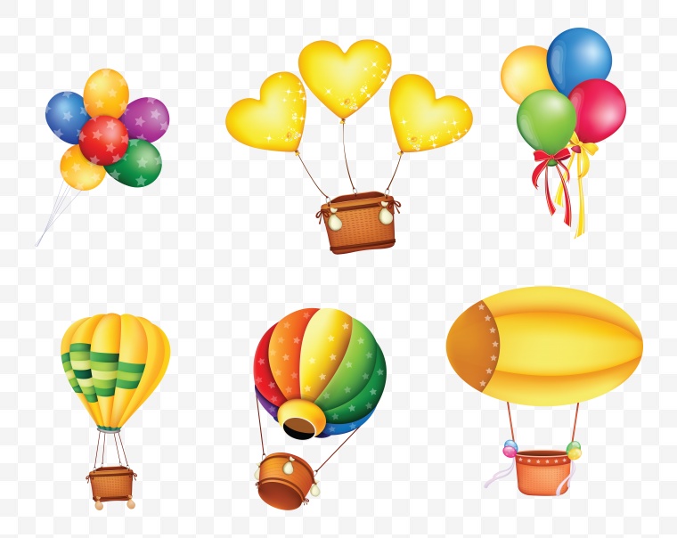 气球 五彩气球 热气球 