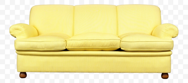 沙发 布艺沙发 黄色沙发 