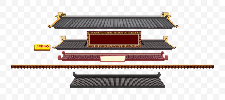 中式古典房檐 房檐 