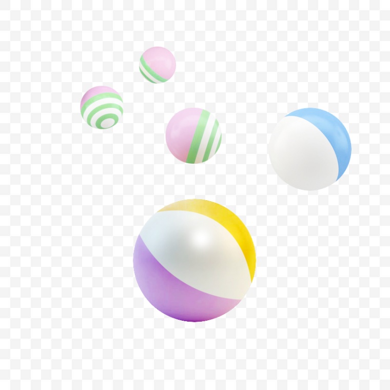 彩色的球 漂浮元素 