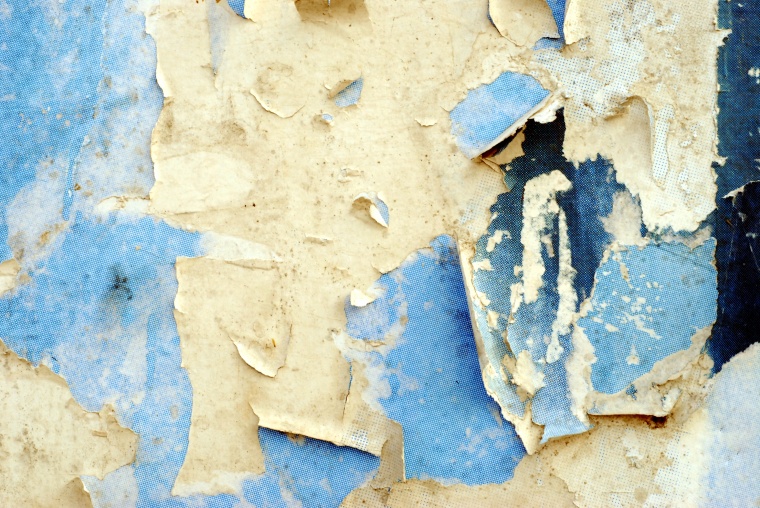 蓝色墙壁 剥落斑驳 墙壁纹理 墙壁肌理 