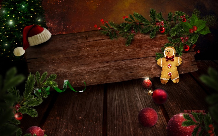 木板背景 木纹背景 圣诞背景 