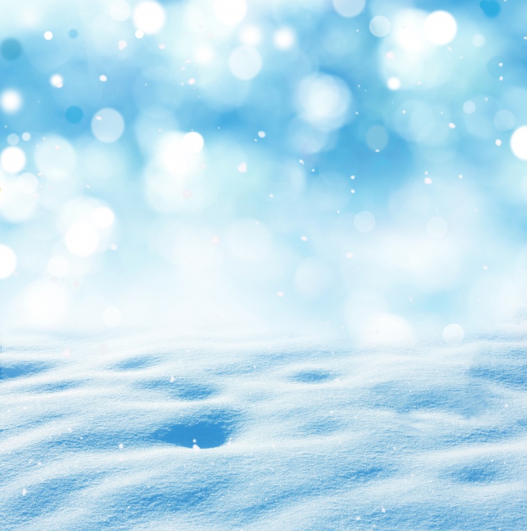 冬季 雪景 雪地 冬天 淡蓝色背景 光斑 