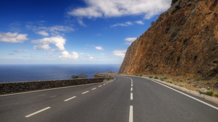 道路 公路 路 马路 柏油路 山 天空 