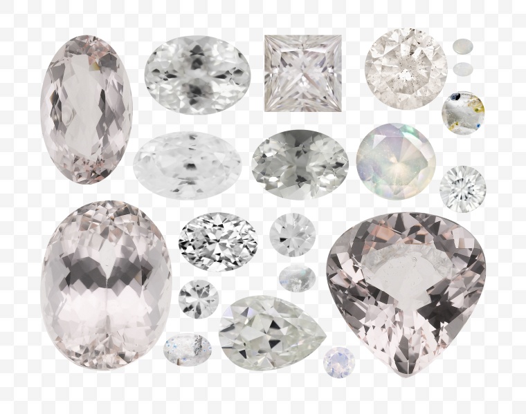 钻石 各种形状的钻石 