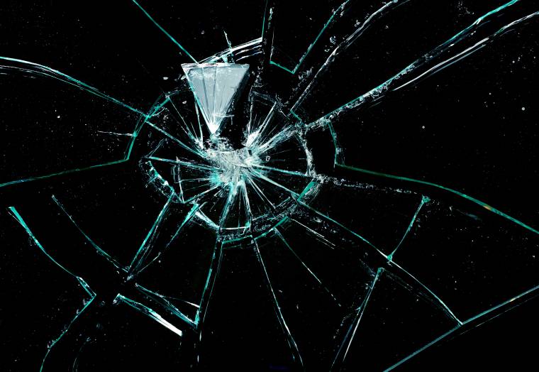破碎的玻璃 破碎 碎玻璃 