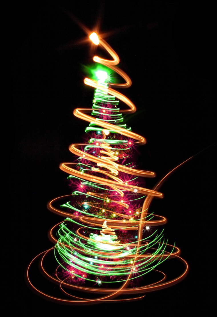 光线圣诞树 圣诞树 圣诞节 
