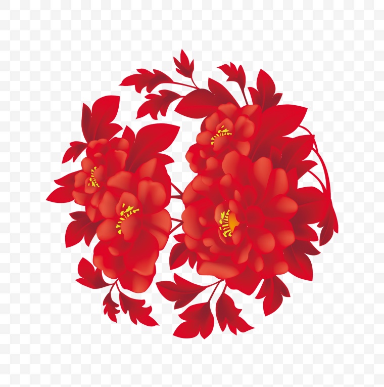 古典花 花 中国风 古色古香 中秋节 中秋 红花 
