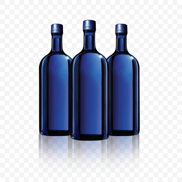 蓝色酒瓶 酒瓶 瓶子 
