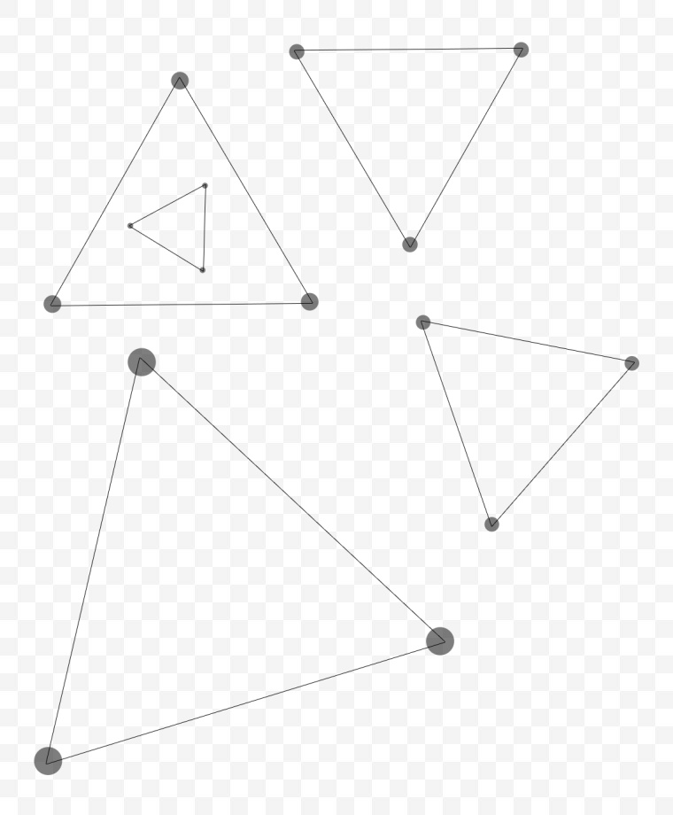 三角形线条 几何线条 线条 