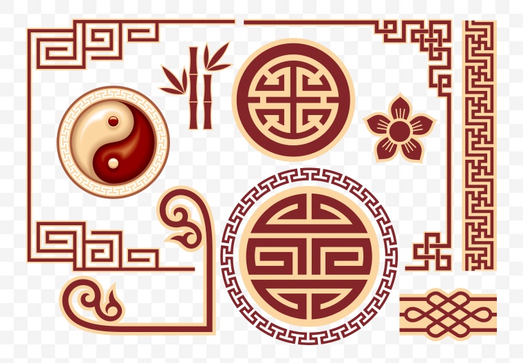 古典花纹 传统花纹 古典边框 花纹边框 中国风 