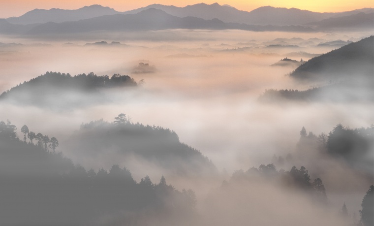 水墨山水 大气背景 企业文化 