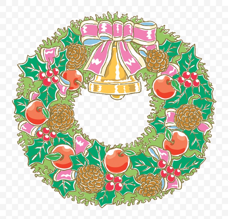 圣诞节 圣诞快乐 圣诞节标志 圣诞装饰 花环 