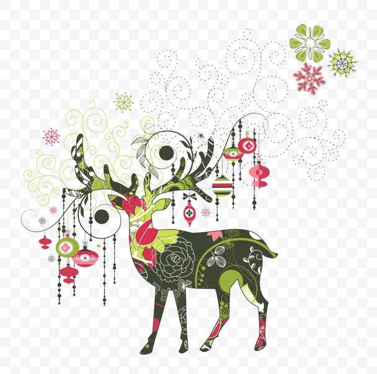 圣诞节 圣诞快乐 圣诞节标志 圣诞装饰 麋鹿 