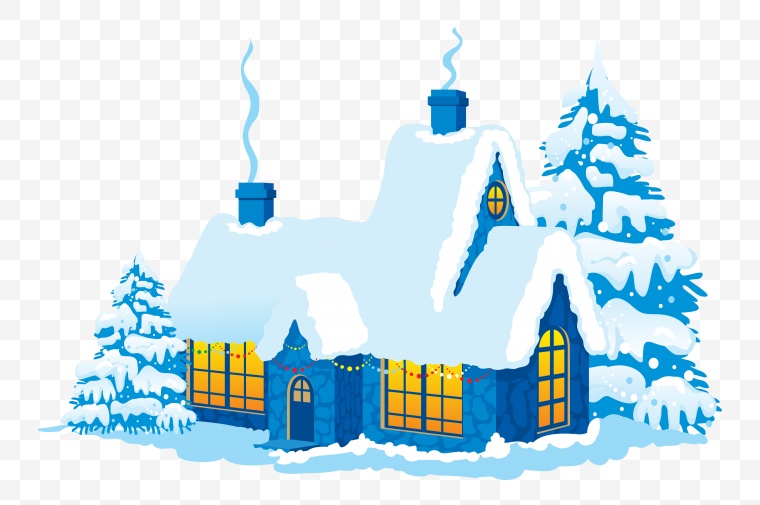 冬季小屋 小房子 冬季 冬天 小屋 