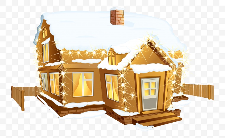 冬季小屋 小房子 冬季 冬天 小屋 