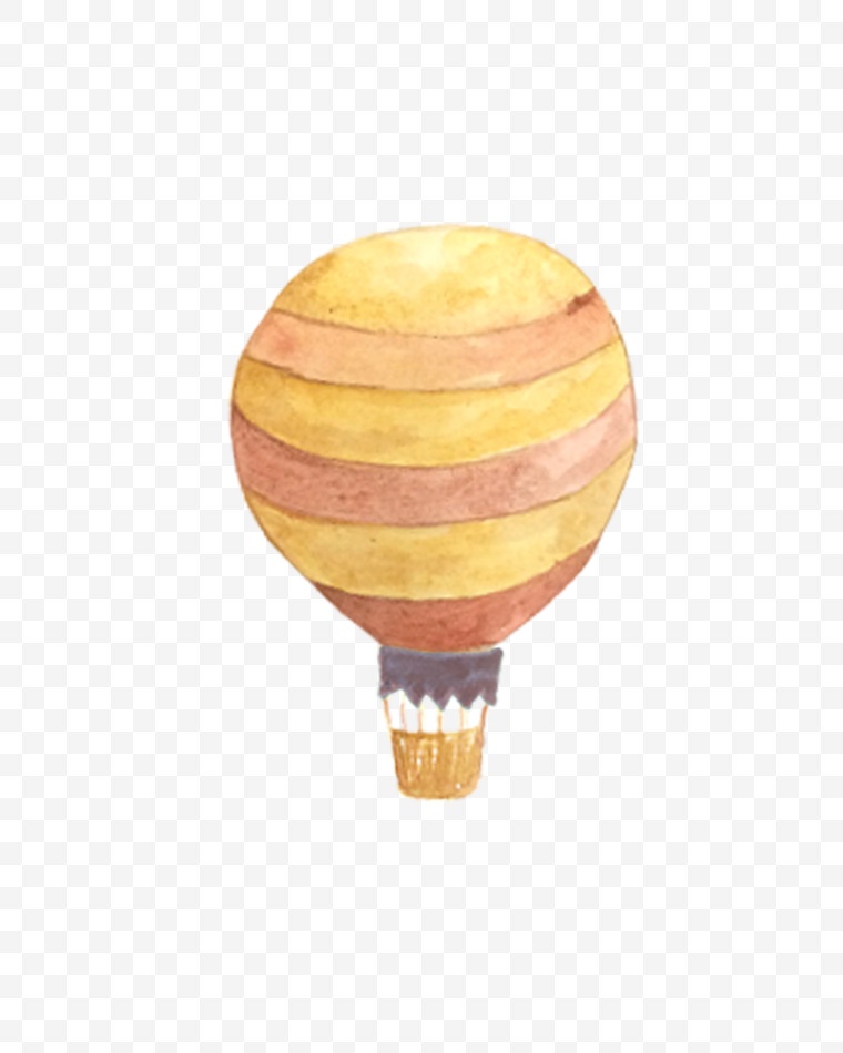 手绘热气球 水彩热气球 热气球 