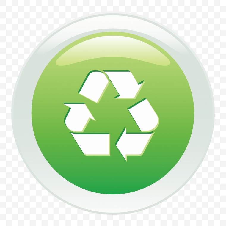 绿色环保图标 回收图标 绿色环保 