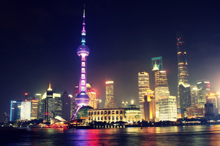 上海 东方明珠 城市 都市 建筑 城市夜景 大楼 高楼大厦 