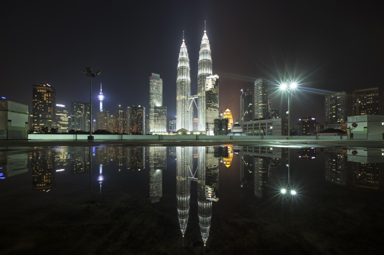 城市夜景 城市 夜景 大楼 高楼大厦 吉隆坡 马来西亚 