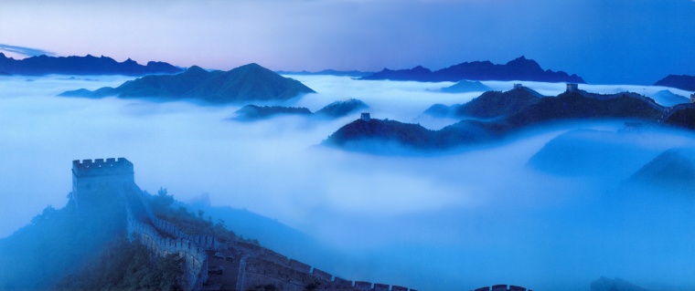 八达岭长城 长城 中国 山峰 山脉 企业文化 中国长城 云雾缭绕 