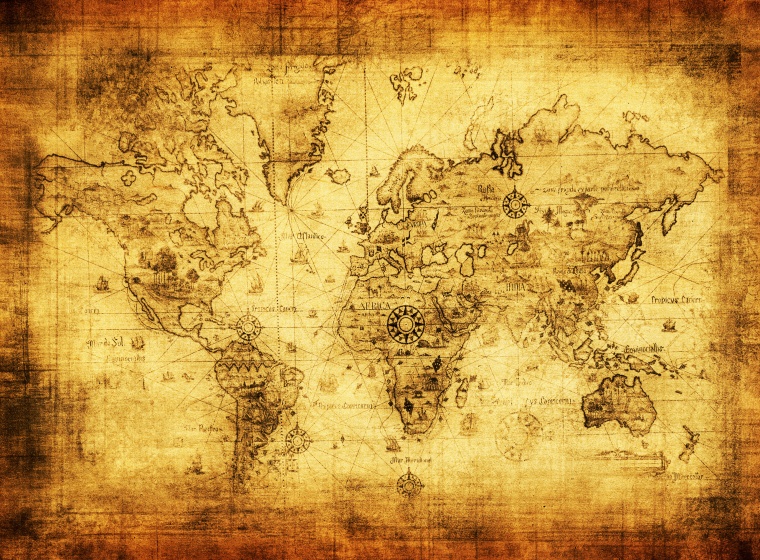 古老地图 地图 复古地图 牛皮纸地图 旧地图 世界地图 