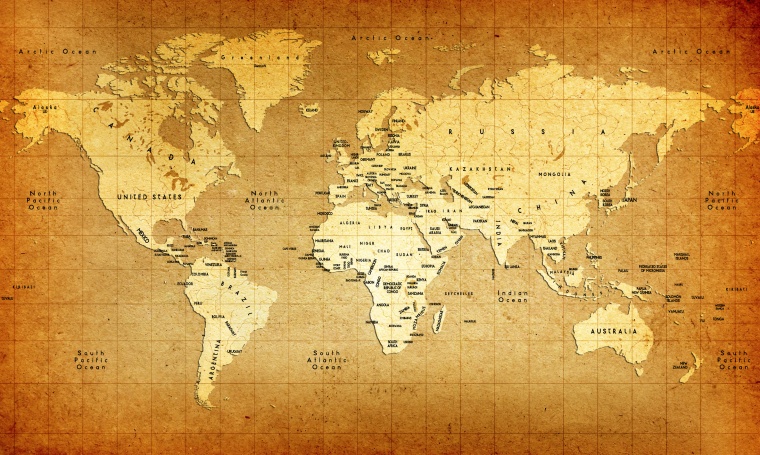 古老地图 地图 复古地图 牛皮纸地图 旧地图 世界地图 