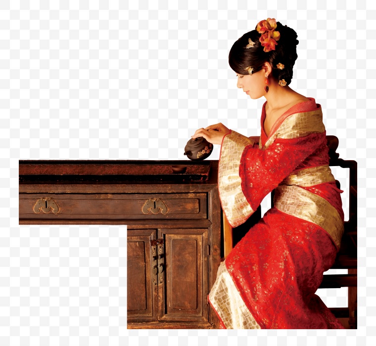 古典美女 茶艺 茶文化 美女 中国风 