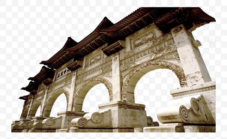 古典建筑 中式建筑 中国风 牌坊 古建筑 
