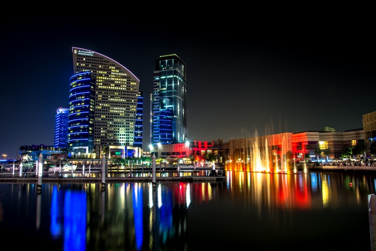 城市 夜景 夜生活 夜色 都市 大厦 大楼 水边城市 背景图 背景 高清背景 