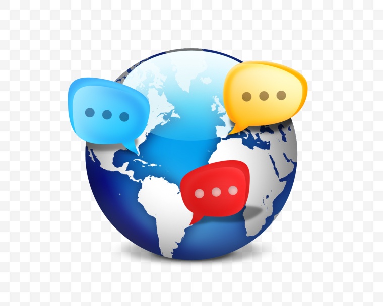 地球 社交 交流 对话 沟通 对话图标 图标  