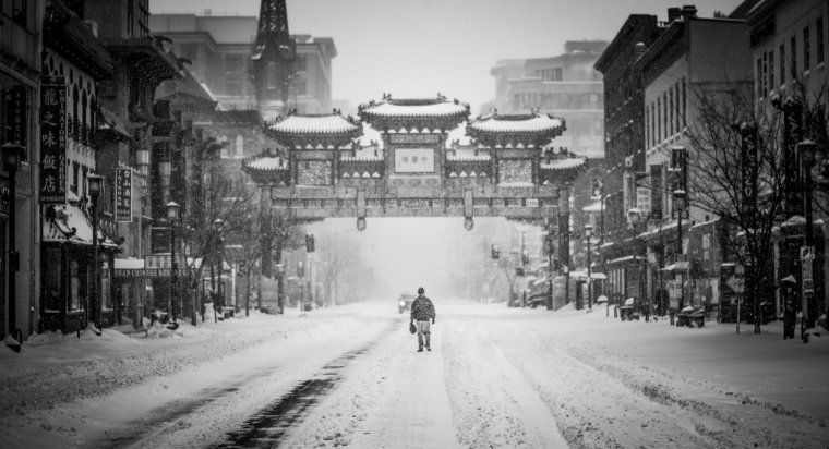 雪山 冬天 冬季 雪 雪地 小镇 房子 天空 自然 季节 背景图 背景 高清背景 