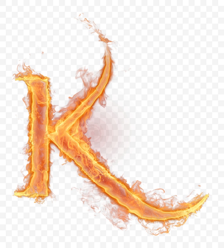 火焰字母 火焰 火 K 
