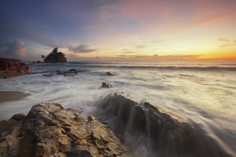 海滩 海边 沙滩 天空 自然 海 大海 蓝天 白云 海浪 风景 背景图 高清背景 背景 