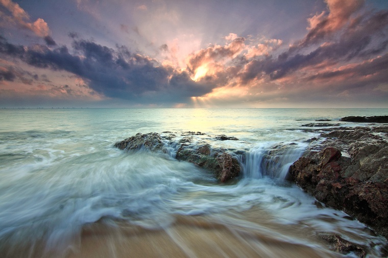 海滩 海边 沙滩 天空 自然 海 大海 海浪 风景 背景图 高清背景 背景 