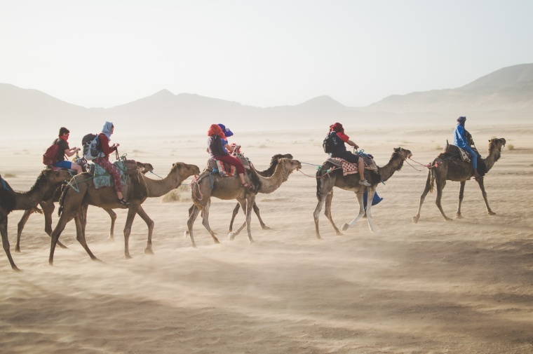 沙漠 沙漠 大漠 沙 自然 天空 人 旅途 骆驼 风景 背景图 高清背景 背景 