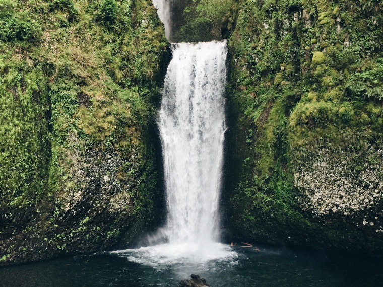 瀑布 水流 树林 自然 壮观 风景 美景 背景图 高清背景 背景 