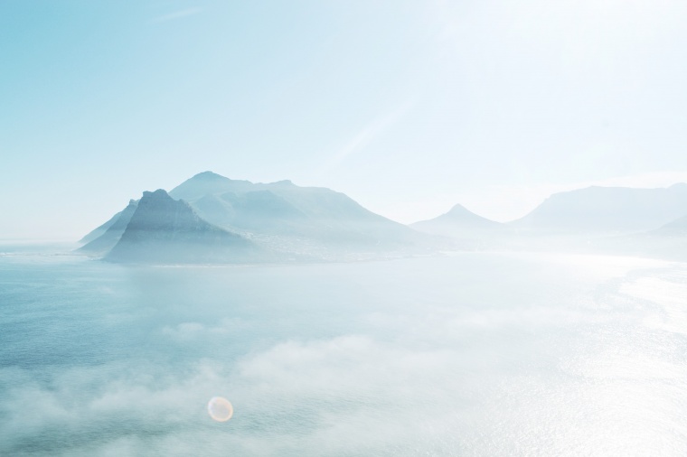 山峰 山 山脉 云雾 天空 自然 风景 背景图 高清背景 背景 