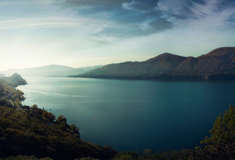 山峰 山 山脉 湖泊 湖 天空 自然 风景 背景图 高清背景 背景 