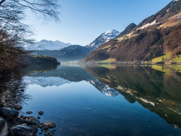 山峰 山 山脉 湖泊 湖 山水 天空 自然 风景 