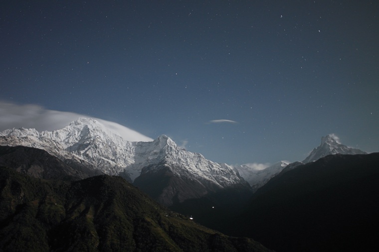 山峰 山 山脉 雪山 天空 自然 风景 