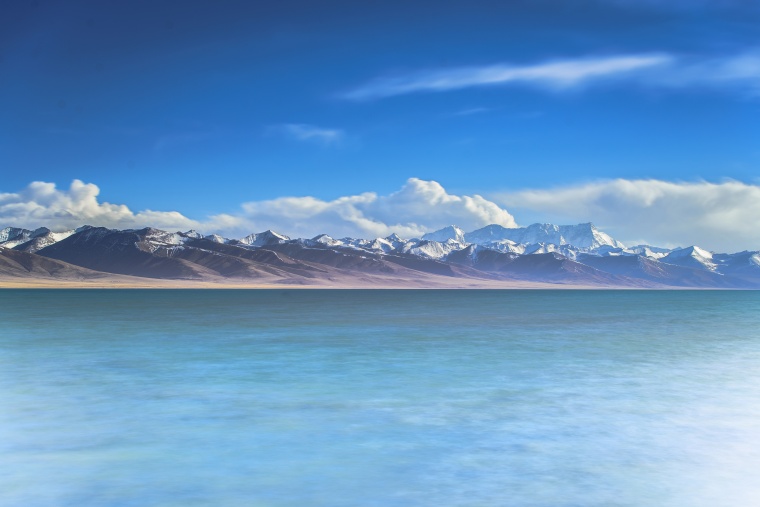 山峰 山 山脉 湖泊 湖 雪山 天空 自然 风景 