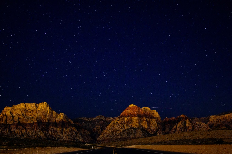 山峰 山 山脉 夜空 夜景 天空 自然 风景 